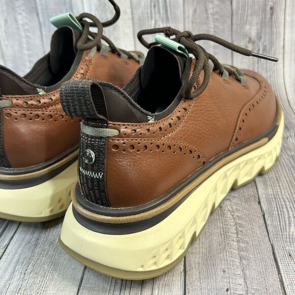 Cole Haan 5.ZEROGRAND Wingtip Oxford Shoes Men's 9W Dark Sequoia C36511 NWOB - Picture 3 of 12